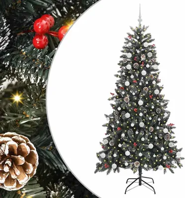 Zdjęcie produktu dla Sztuczna choinka zielona 210 cm PVC, plastik i stal