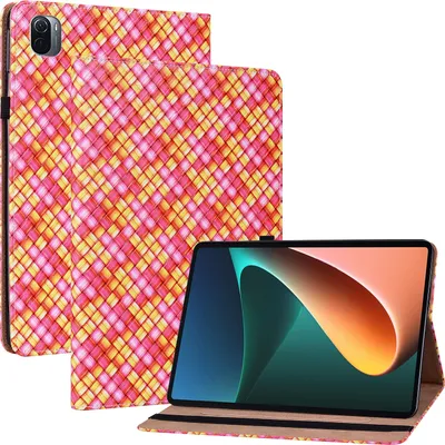 Produktbild von Für Xiaomi Mi Pad 5 / 5 Pro 11.0 Pink Kunst Leder Hülle Tablet Tasche Etuis Case