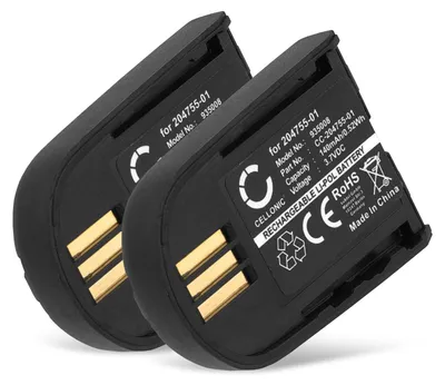 Produktbild von CELLONIC 2x Akku für Headset Kompatibel mit Plantronics Savi W740, Savi 440, Savi 740, 204755-01 - (140mAh, 3.7V)