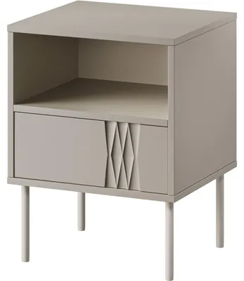 Imagen del producto de Mesitas de noche (2uds.) TIFFANY beige mate