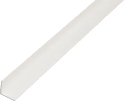 Image de Alberts 499204 Cornière, plastique, blanc, 1000 x 50 x 50 mm, 4 pièces