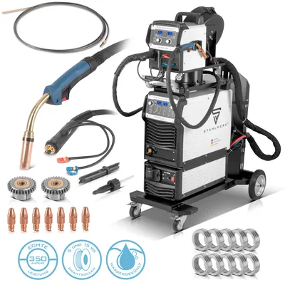 Produktbild von STAHLWERK Industrie-Schweißgerät MIG MAG 350 DP IGBT Inverter mit 350 Ampere