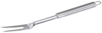 Produktbild von Grillgabel aus Edelstahl 18/10, hochglänzend mit seiden- mattem, ovalem Griff, austauschbarer Pinsel aus Naturborsten, Materialstärke: 1,5 mm, extra hochwertige Qualität
