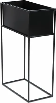 Obrázek produktu pro Stojanový květináč truhla černá 70 cm LOFT