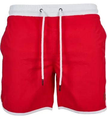 Produktbild von Urban Classics Herren Retro Swimshorts – Schnelltrocknende Badeshorts aus Polyes