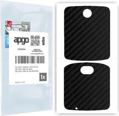 Produktbild von apgo Rückseite Schutzfolie für Motorola Razr 5G - Hinten Schutzfolie Carbon, Rückseite Folie schützt vor Kratzern und Fingerabdrücken