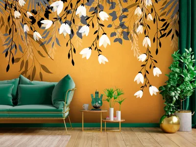 Immagine prodotto di Carta da parati in tessuto non tessuto natura 400x280 cm carta da parati murale XXL fiori botanica motivo vegetale b-A-10195-a-a