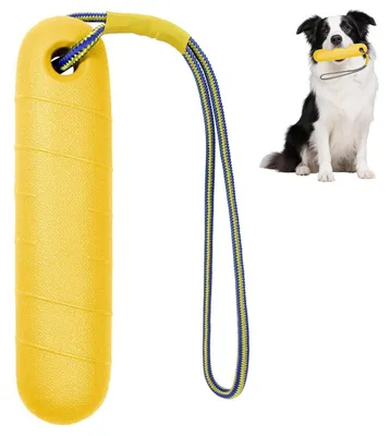 Produktbild von Hundespielzeug Wasserspielzeug 22 cm Interaktiv mit Nylon Rope Gelb