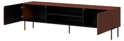 Produktbild von Cesara - TV-Möbel, 200x42x57h cm Terrakotta Braun, ein Regal