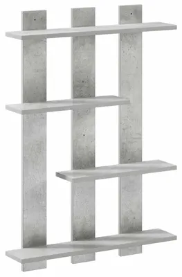 Imagen del producto de Estantería Wandregal, color gris hormigón, 61 x 13,5 x 88 cm, fabricada en material de madera
