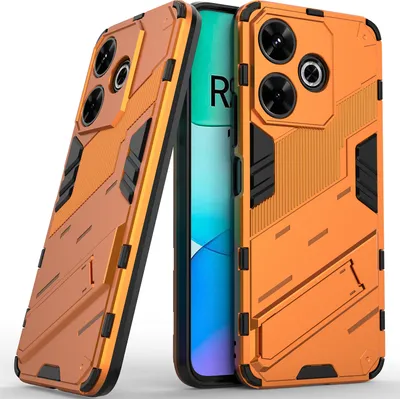 Produktbild von Armor Hülle für Xiaomi Redmi 13 Hybrid PC TPU Bumper Stoßfestes Schutzhülle mit Standfunktion Weiß
