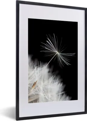Produktbild von MuchoWow® Gerahmtes Poster Blume - Löwenzahn - Pflanze 40x60 cm - Poster mit Schwarzem Bilderrahmen Wandposter Rahmen Foto Bilder - Poster in Rahmen