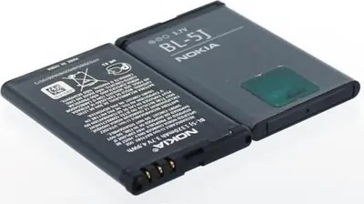 Produktbild von Akku für Nokia BL-5J Li-Ion 3,7 Volt 1430 mAh schwarz.