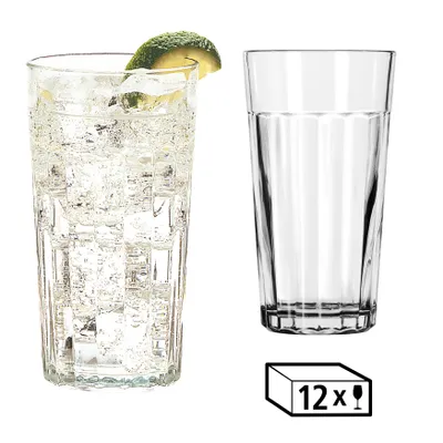 Produktbild von LIBBEY 70665 Trinkglas "PANELED TUMBLERS" , 355 ml, 12er Set