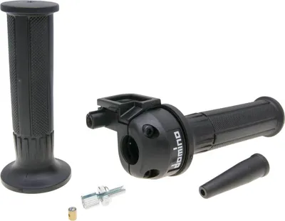 Produktbild von Gasgriff Set Domino Kurzhub Moto 3,6°/ 74mm schwarz - universal
