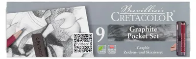 Immagine prodotto di Cretacolor grafite per disegno e schizzi Set di 9 pezzi tascabili per bambini e adulti