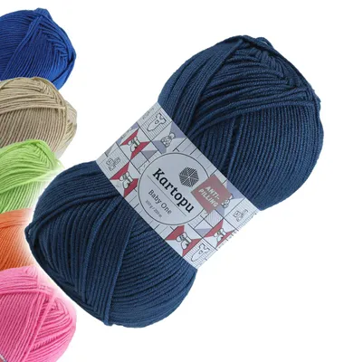 Produktbild von 100g Strickgarn Kartopu BABY ONE Antipilling Babywolle Babystrickgarn, 45 Farben