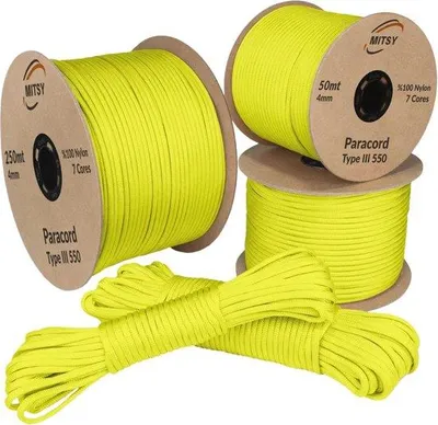 Produktbild von Famanu Paracord 4 mm 250 Meter - Multifunktionales Nylonseil für Outdoor und Camping