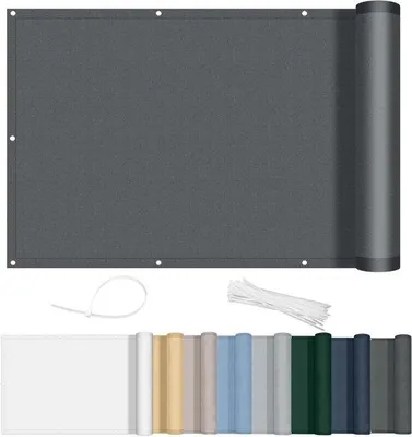 Produktbild von Windschutz 90x500cm, wasserdicht, UV-Schutz, anthrazit