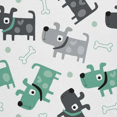 Produktbild von OUTDOOR DEKOSTOFFE OXFORD - Motiv Hund und Knochen