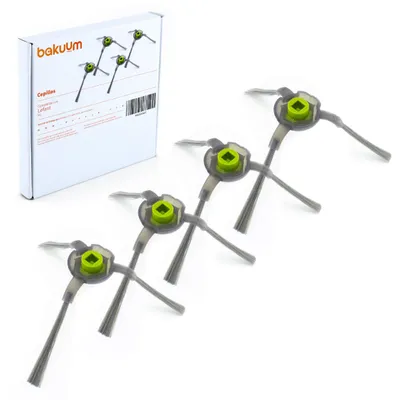 4 Seitenbürsten für LEFANT M1 – Ersatz für Roboterstaubsauger