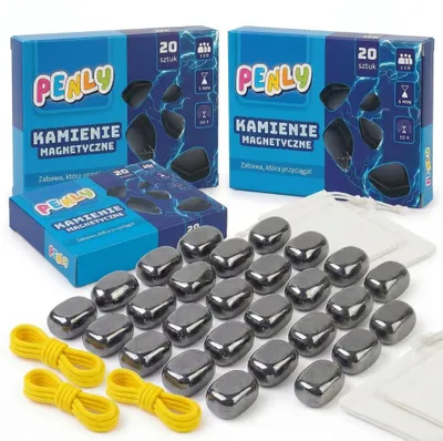 Produktbild von Magnetische Bausteine 3er Set mit je 20 Teilen – 60 Magnetbausteine für Kinder, Magnetspielzeug Konstruktionsset, KI-generiertes Bild
