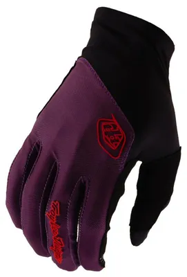 Image de Gants Troy Lee Designs Flowline pour vélo, couleur unie "sangria", taille M