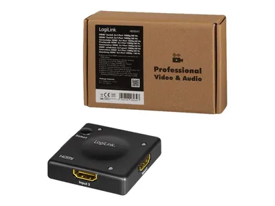 Obrázek produktu pro Logilink Switch HDMI 3x1-Port, 1080p/60Hz, Mini, HDCP, CEC