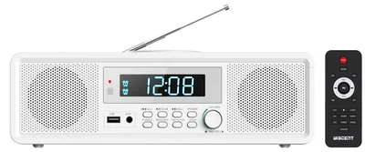 Immagine prodotto di Radio compatta con lettore CD, sistema audio da 20 W RMS, radio FM, Bluetooth, USB, supporto MP3, ingresso AUX