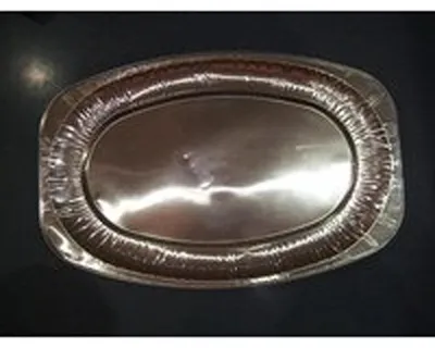 Immagine prodotto di Vassoio in alluminio - ovale - 445 x 295 mm 5 pezzi/confezione