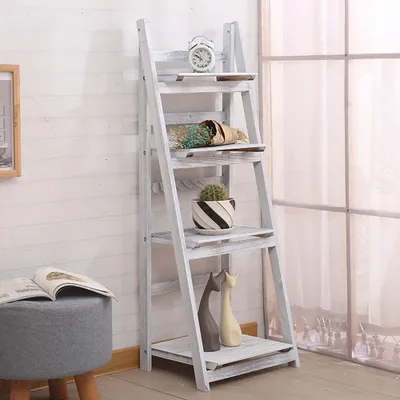 Produktbild von 360Home Topfpflanzenständer Balkon Garten Blumenregal Klappregal  Weiß