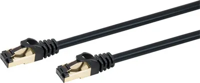 Produktbild von LAN Kabel CAT.8 S/FTP schwarz 2 m