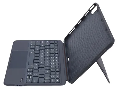 Zdjęcie produktu dla Etui z klawiaturą do tabletów z systemem iOS 11, 10, Pro 1, 2, 3, 4, Air, 5, 4, 10,9 cala i 11 cali – etui z odłączaną klawiaturą dotykową i podświetleniem