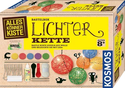 Productafbeelding van AllesKönnerKiste: Verlichtingstouw om zelf te maken. Papierknutselsets