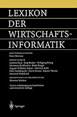 Produktbild von Lexikon der Wirtschaftsinformatik