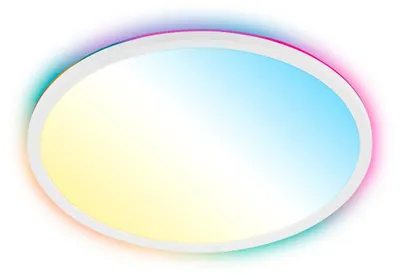 Obrázek produktu pro LED stropní svítidlo ploché 42cm stropní světlo 22W dálkové ovládání RGBIC podsvícení bílé