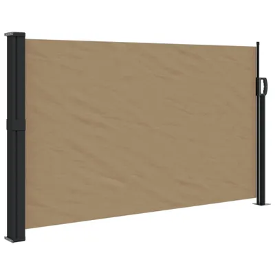 Image de Auvent latéral rétractable taupe 120x500 cm