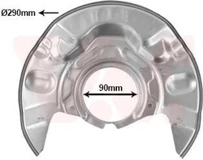 Produktbild von VAN WEZEL Spritzblech Bremsscheibe für TOYOTA COROLLA (ZZE12, NDE12, ZDE12) Vorne Links 5393371 Ankerblech