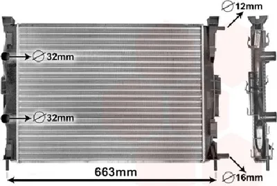 Produktbild von Van Wezel Wasserkühler für Renault Megane II Scenic II Grand Scenic II