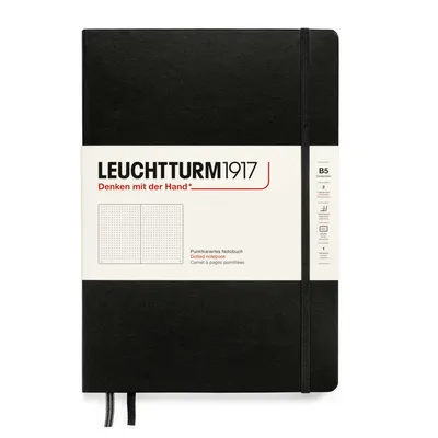 Produktbild von Leuchtturm1917 Notizbuch B5 Hardcover schwarz dotted