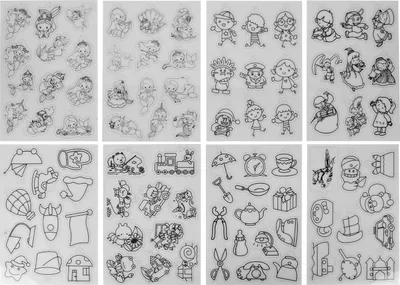 Obrázek produktu pro 8ks Wärme Schrumpfschütze Jungen Mädchen Muster durchscheinende breite Anwendung Schrumpfung Kunstpapier für DIY Craftsgirl