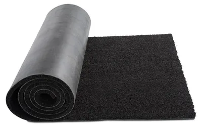 Produktbild von HPFloor Schwarz 60x90 cm Kokosmatte, Fußmatte Fußabtreter Schmutzfangmatte Türmatte Fußabstreifer, Rutschfeste Unterseite, Naturmaterial Kokosfasern, Für Innenbereich Und Überdachten Außenbereich