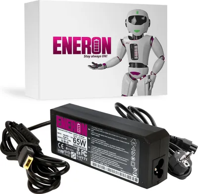 Image de Adaptateur secteur pour ordinateur portable 65 W 20 V 3,25 A Compatible avec Lenovo ThinkPad noir Adaptateur secteur