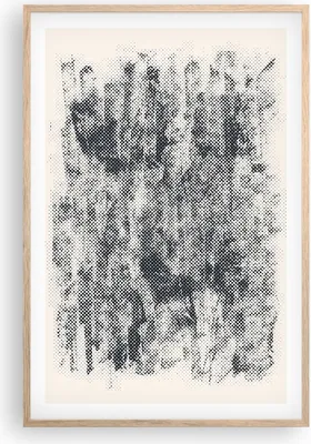 Produktbild von Gerahmtes Poster - Rahmen in heller Eiche - Schwarz Hintergrund Farbe - 61x91,5 cm - Wand Bild - Wanddeko - Wandbilder - Kunstposter - Wandposter - Bilderrahmen - Bilder - Kunstdruck - P2NPA61x91-5061
