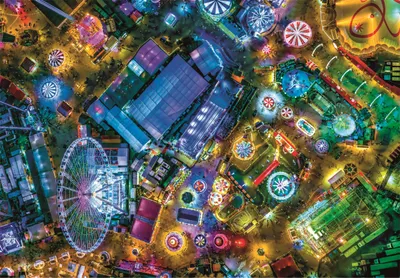 Produktbild von Clementoni Puzzle Landschaft - 2000 Teile Luftaufnahme für Erwachsene