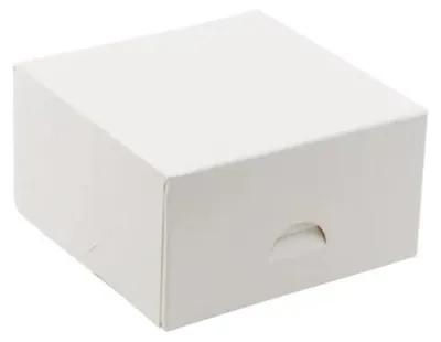 Zdjęcie produktu dla Pudełko cukiernicze białe 130x130x70, 20szt