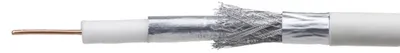 Produktbild von Koaxialkabel NS100 Trishield, 75 Ohm, weiß, 1 m