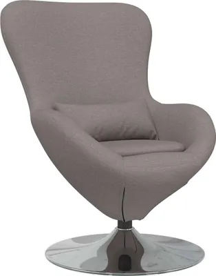 Image de vidaXL Fauteuil œufs taupe tissu
