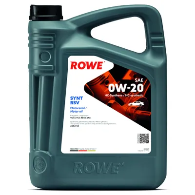 Produktbild von ROWE - 5 Liter HIGHTEC SYNT RSV SAE 0W-20 Motorenöl - PKW Motoröl