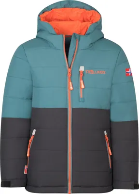 Produktbild von TROLLKIDS Hemsedal Kinder Skijacke XT mit Kapuze blau 152